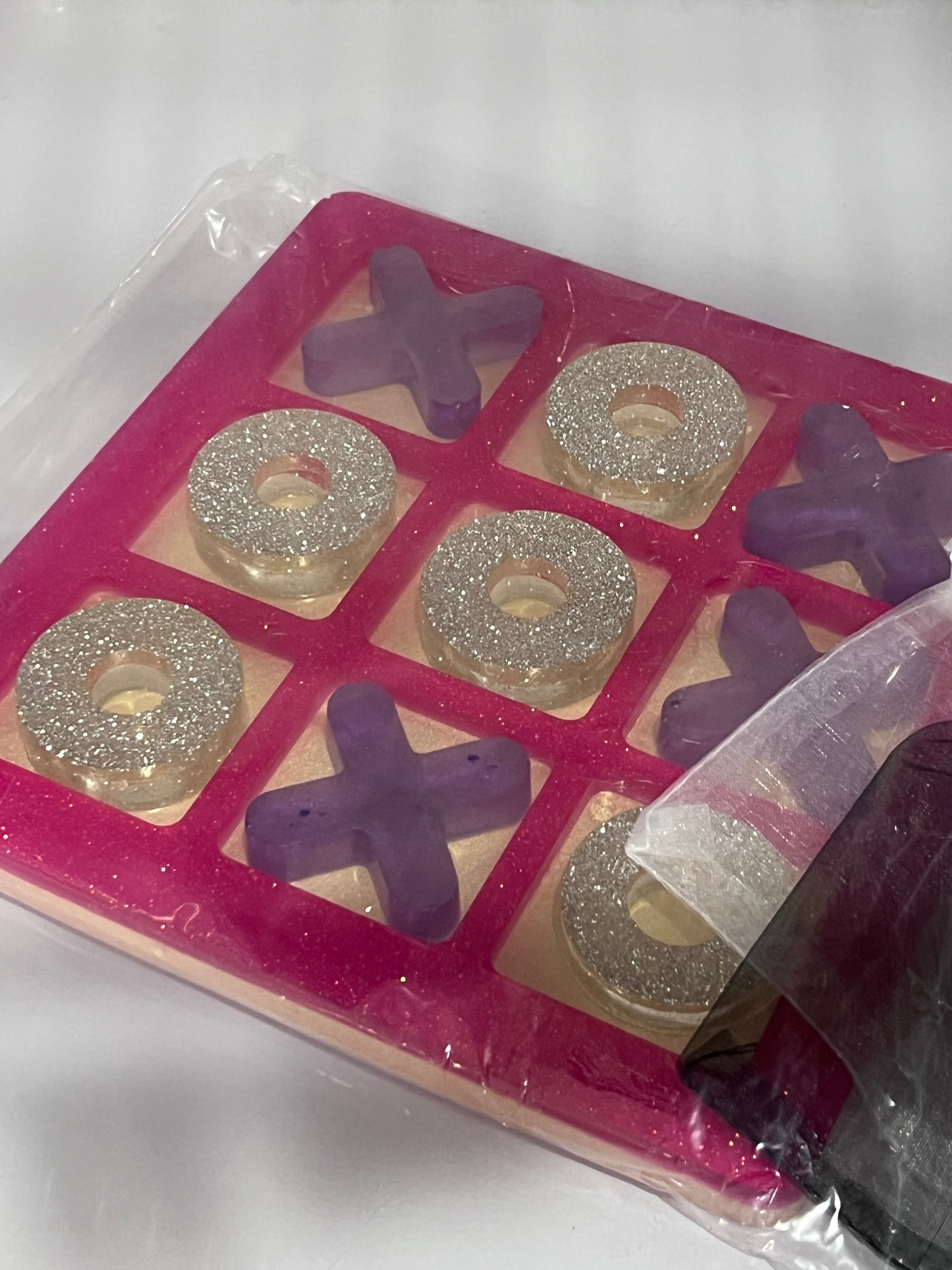Tic Tac Toe - Pink/Purple/Silver