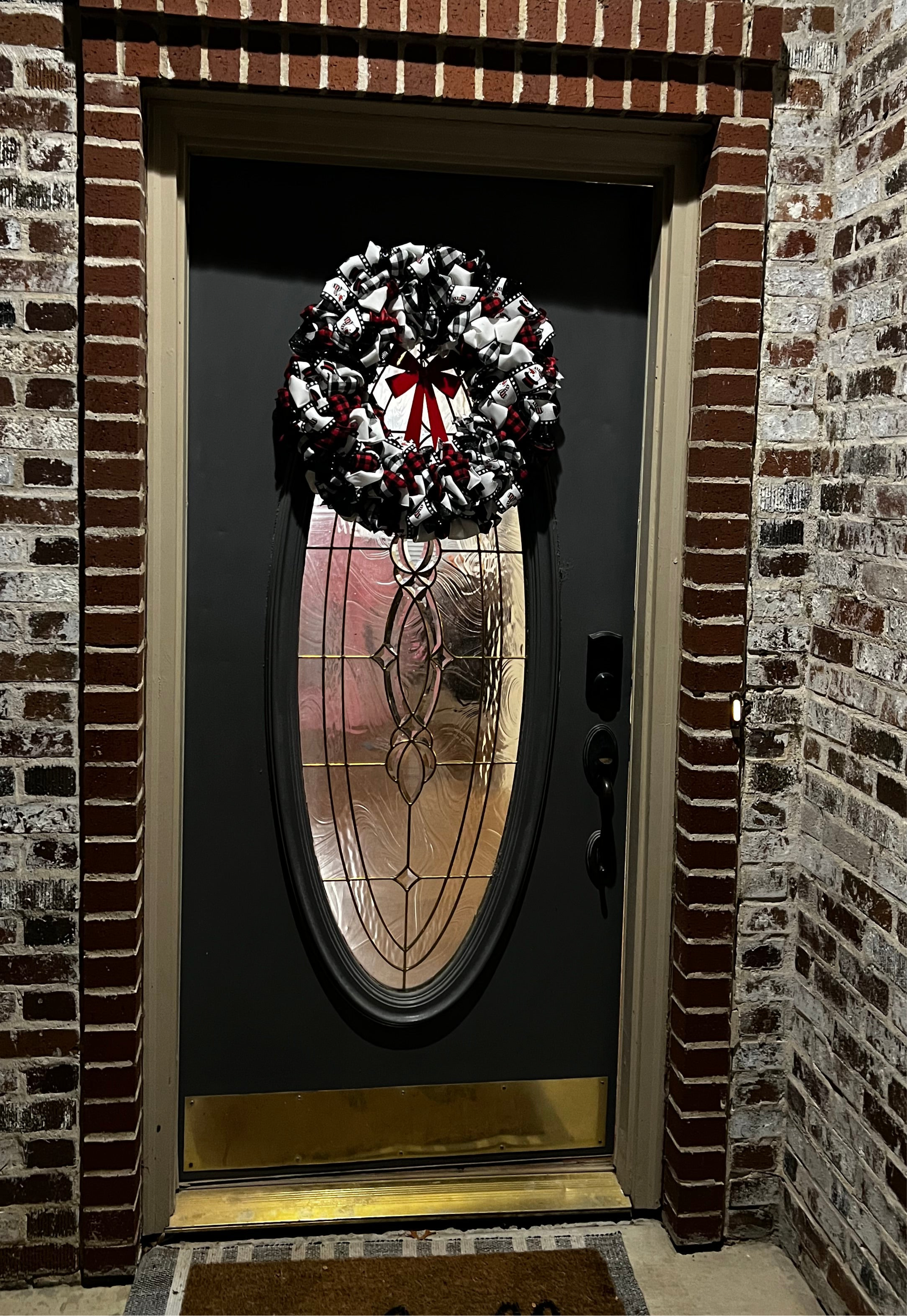 Wreath - Buffalo Plaid Snowman