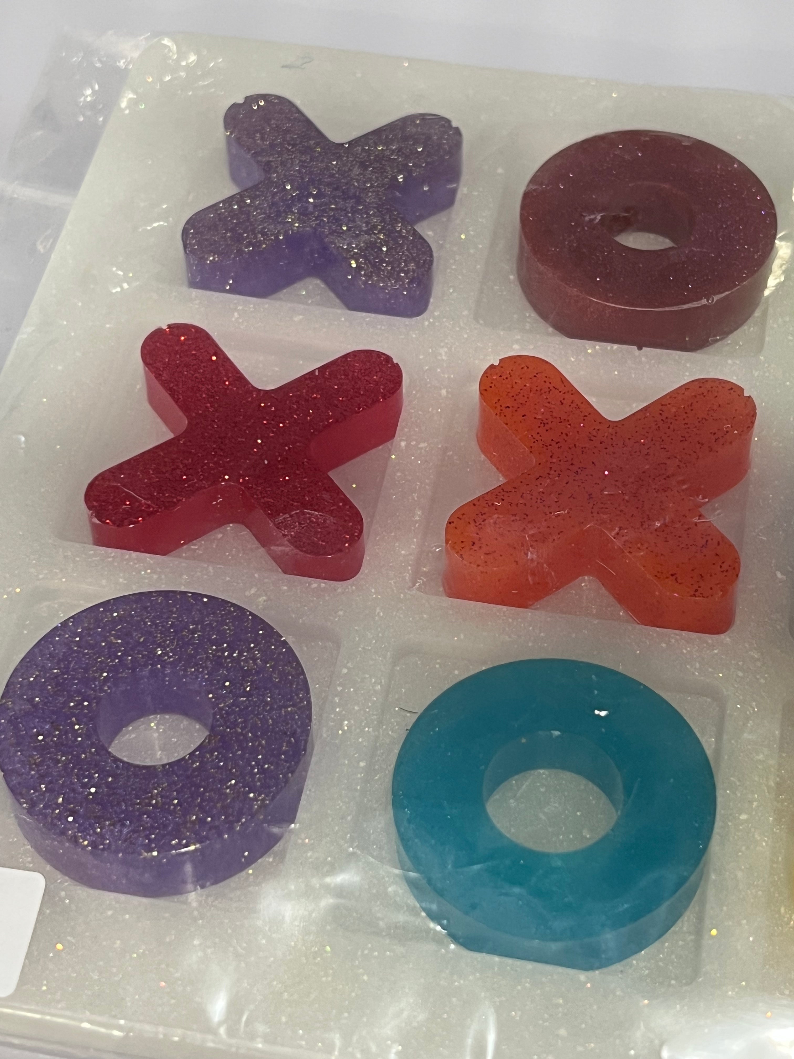 Tic Tac Toe - White/Multi Colored