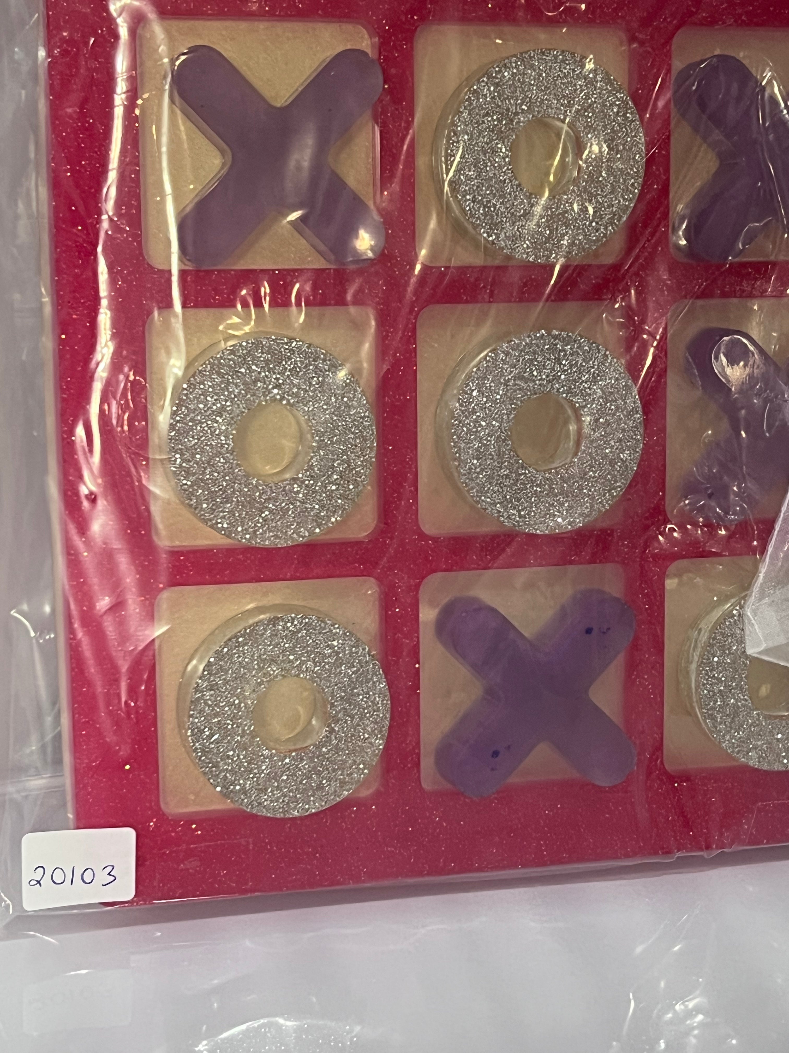 Tic Tac Toe - Pink/Purple/Silver