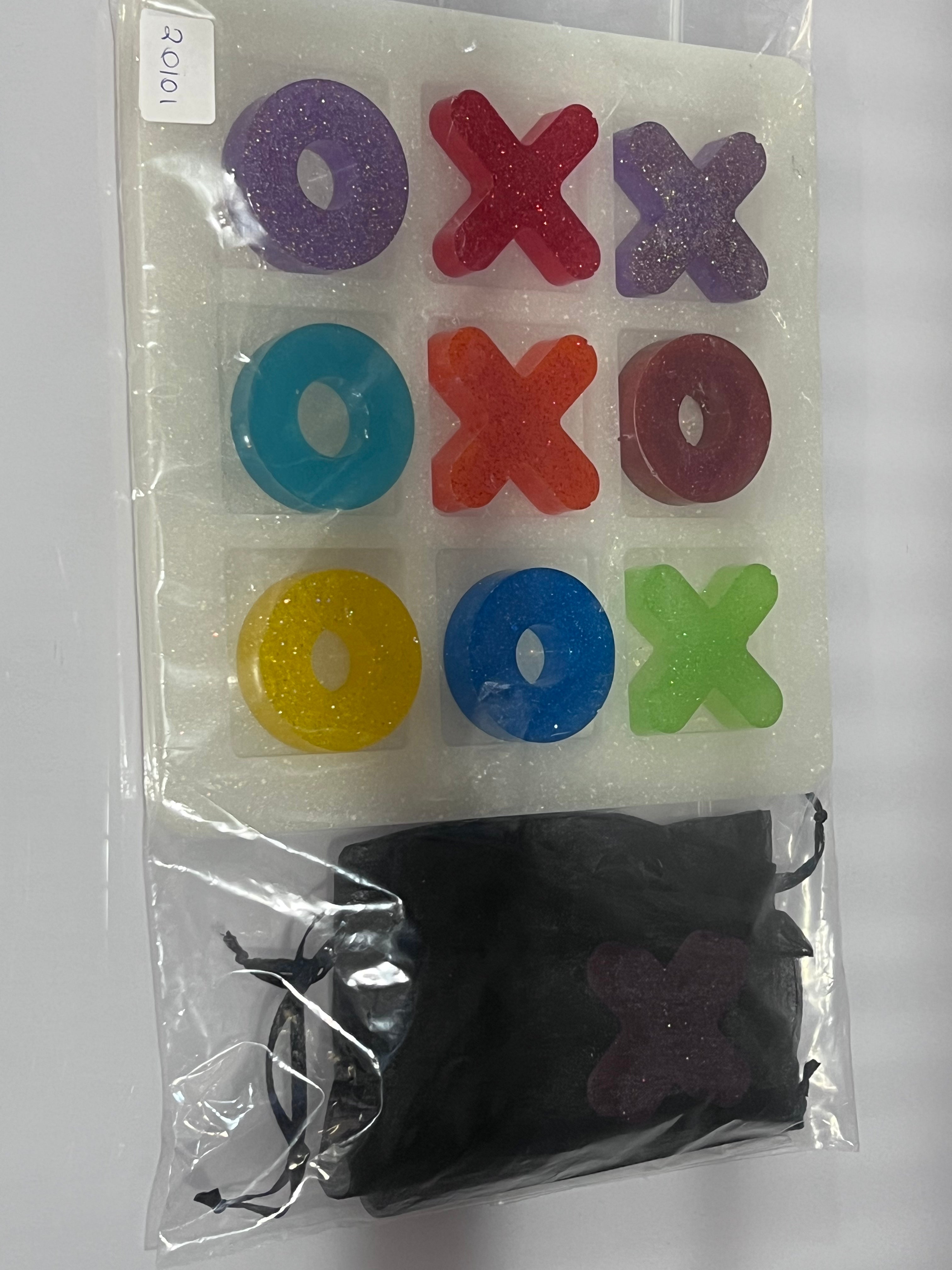 Tic Tac Toe - White/Multi Colored
