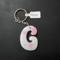 Handmade Resin “G”Initial Keychains