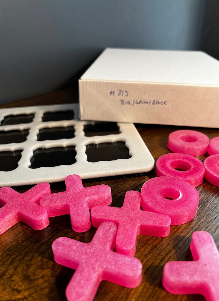 Tic Tac Toe - Pink/Black/White