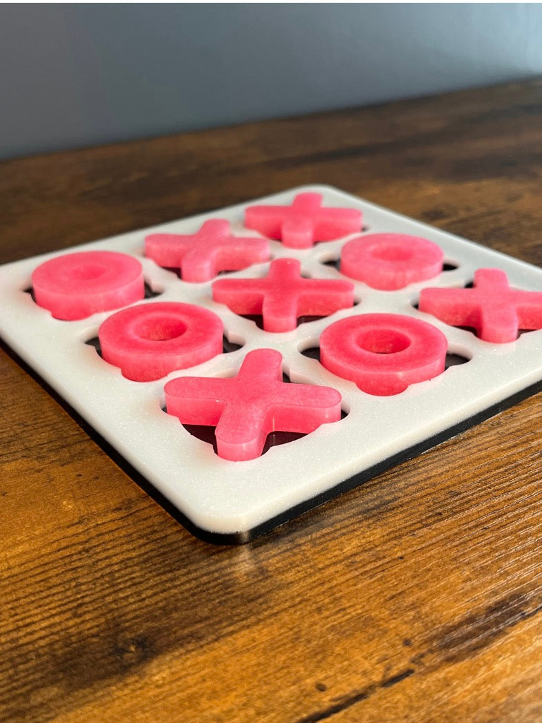 Tic Tac Toe - Pink/Black/White