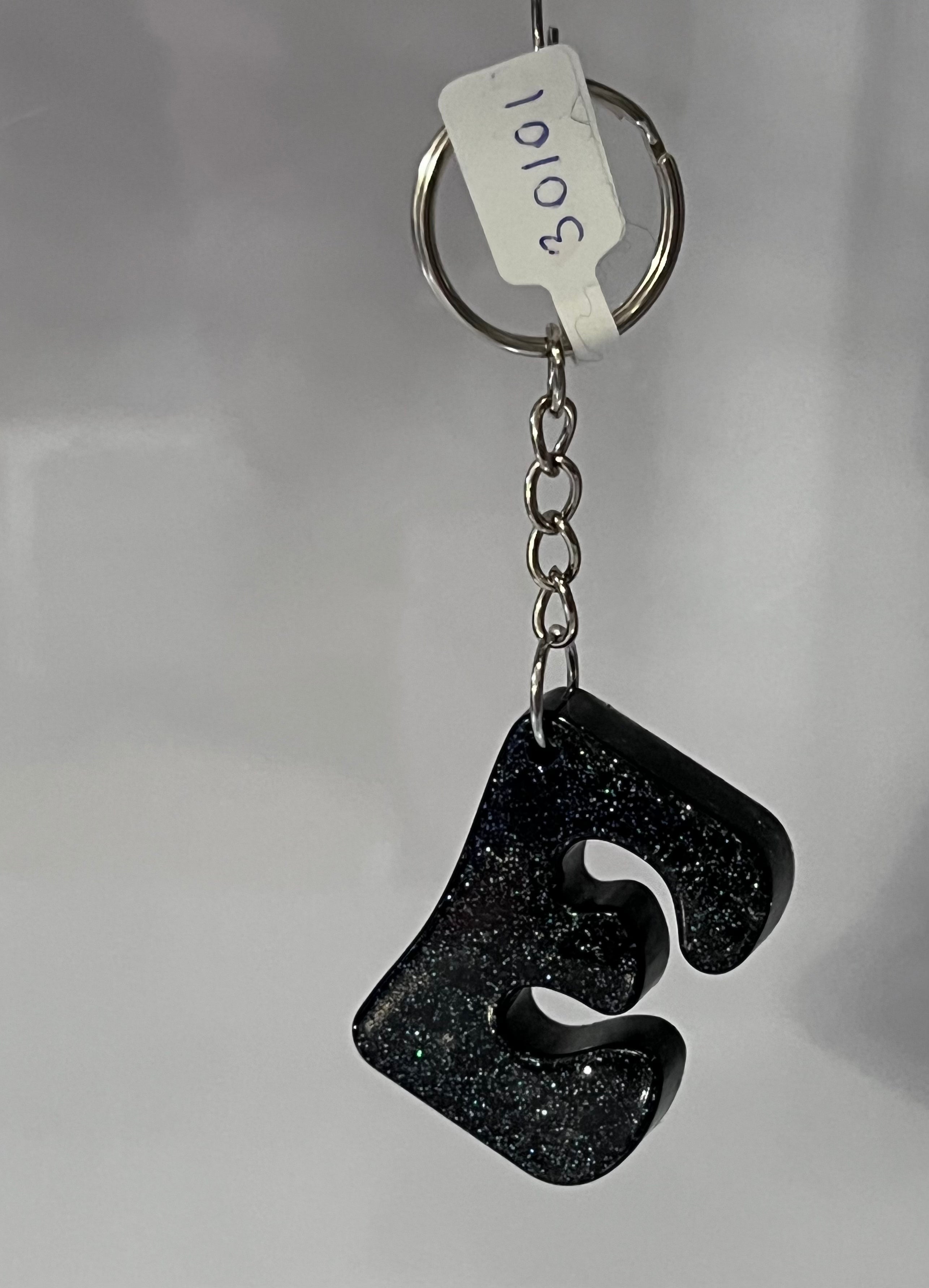 Handmade Resin “E” Initial Keychains