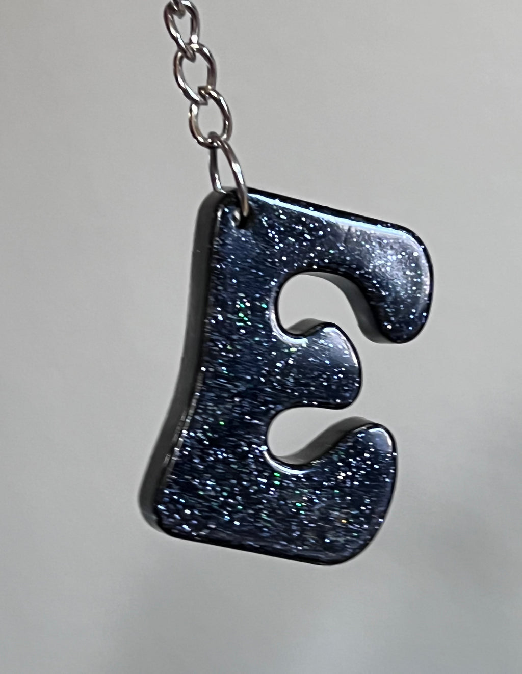 Handmade Resin “E” Initial Keychains