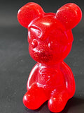 Resin Bear - Red Sparkle