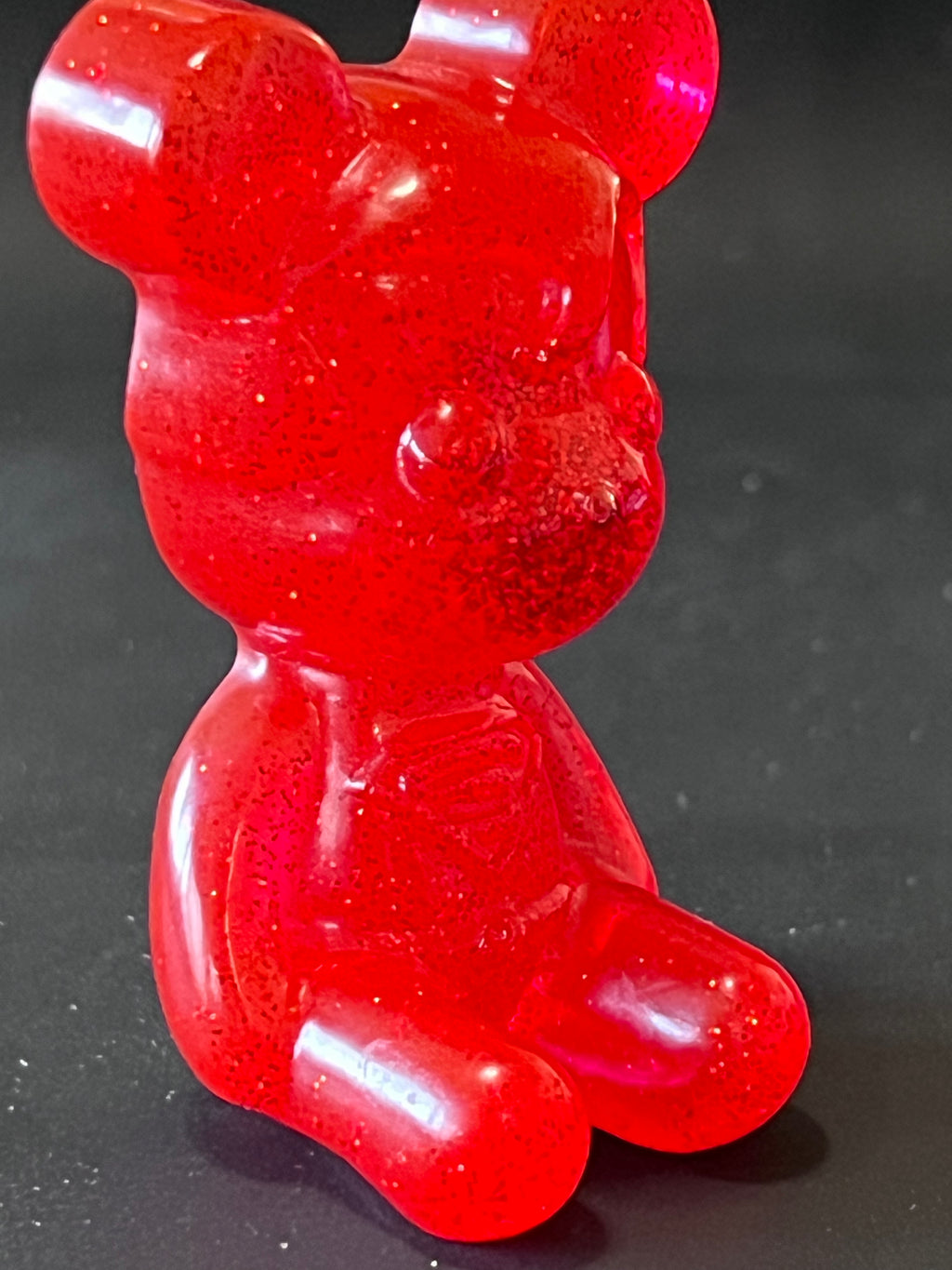 Resin Bear - Red Sparkle