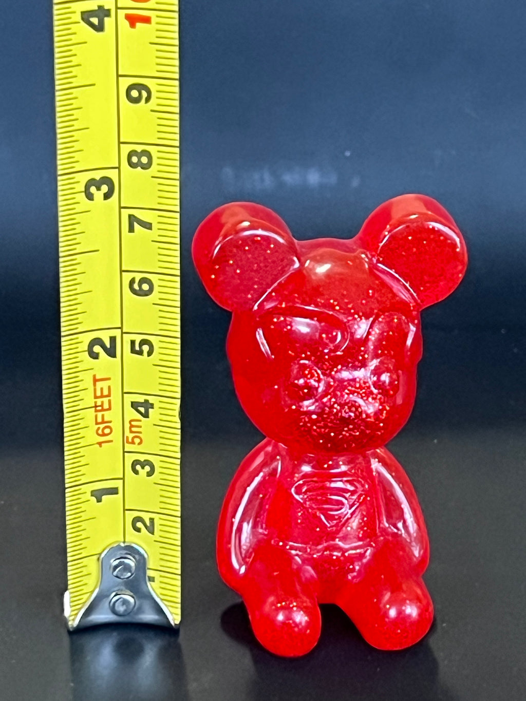 Resin Bear - Red Sparkle