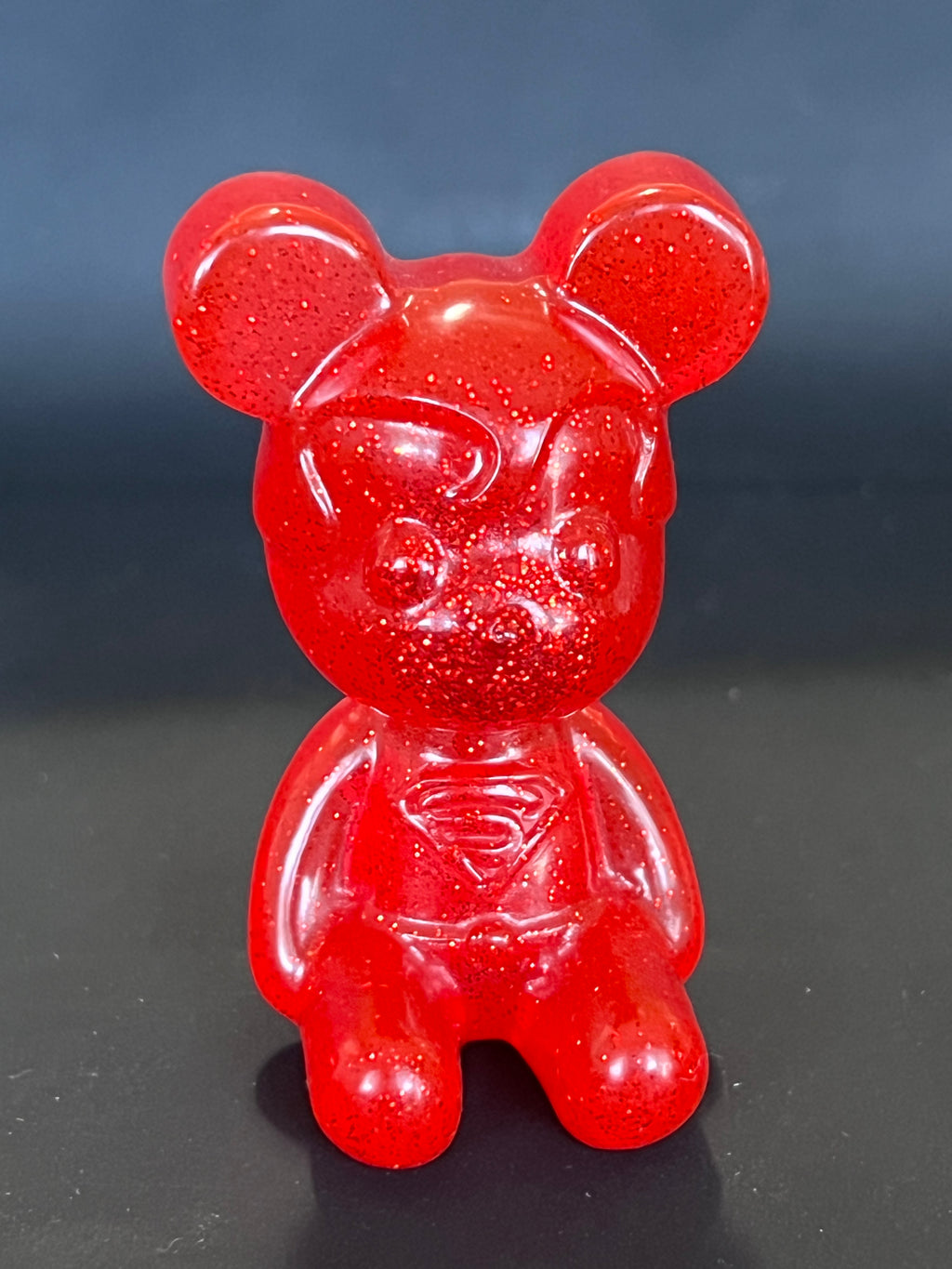 Resin Bear - Red Sparkle