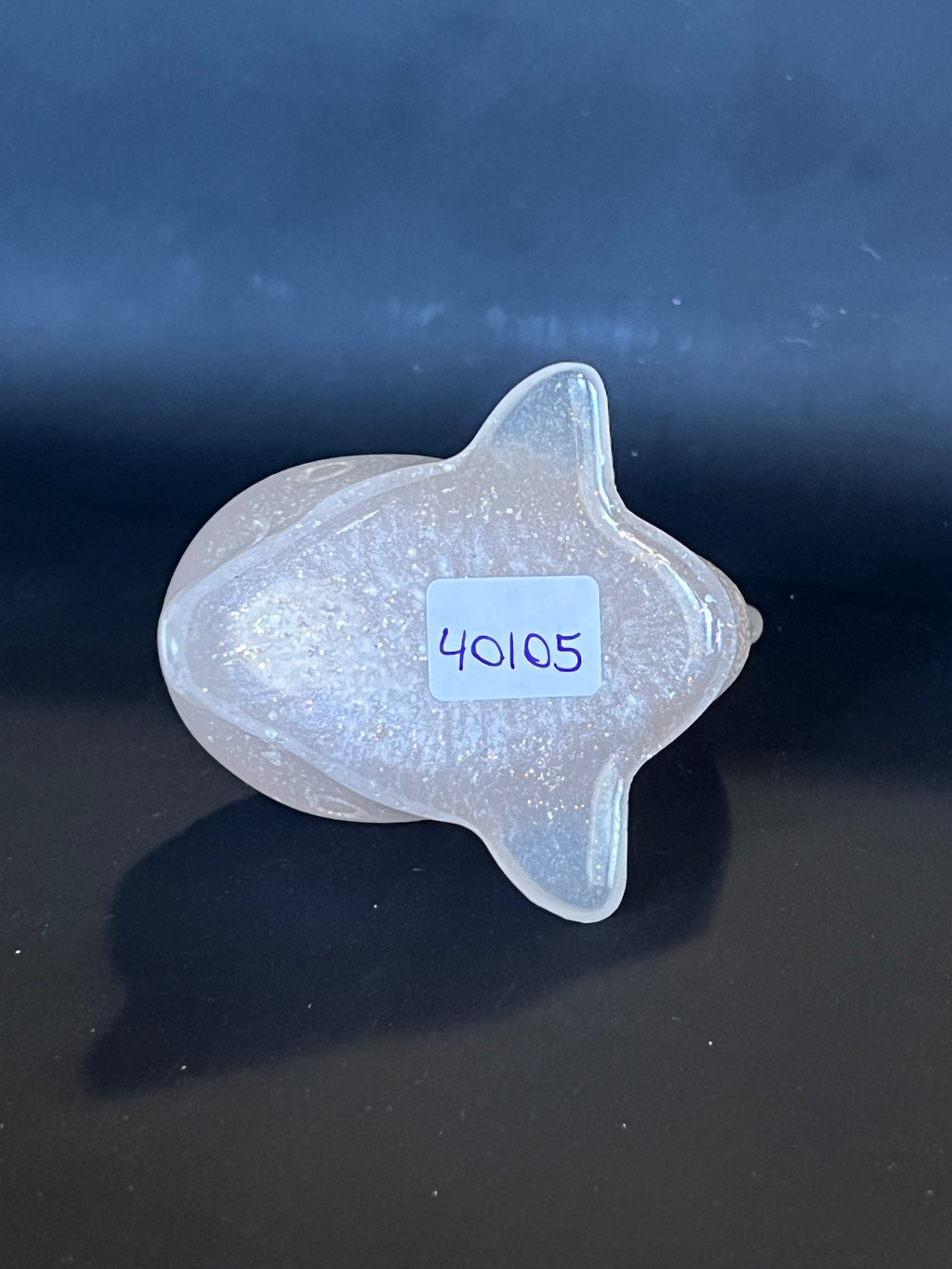 Resin Dolphin - White Sparkle