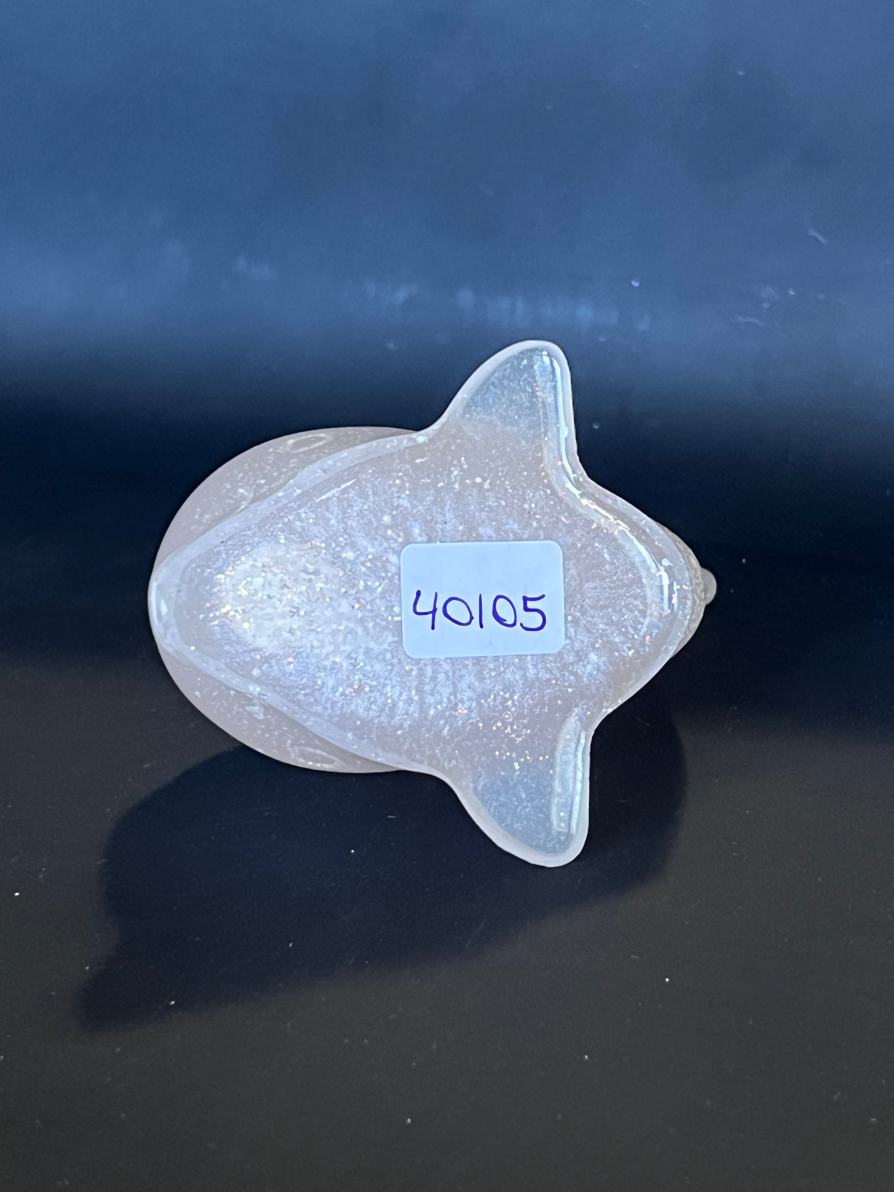 Resin Dolphin - White Sparkle