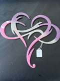 Layered Heart Wall Art
