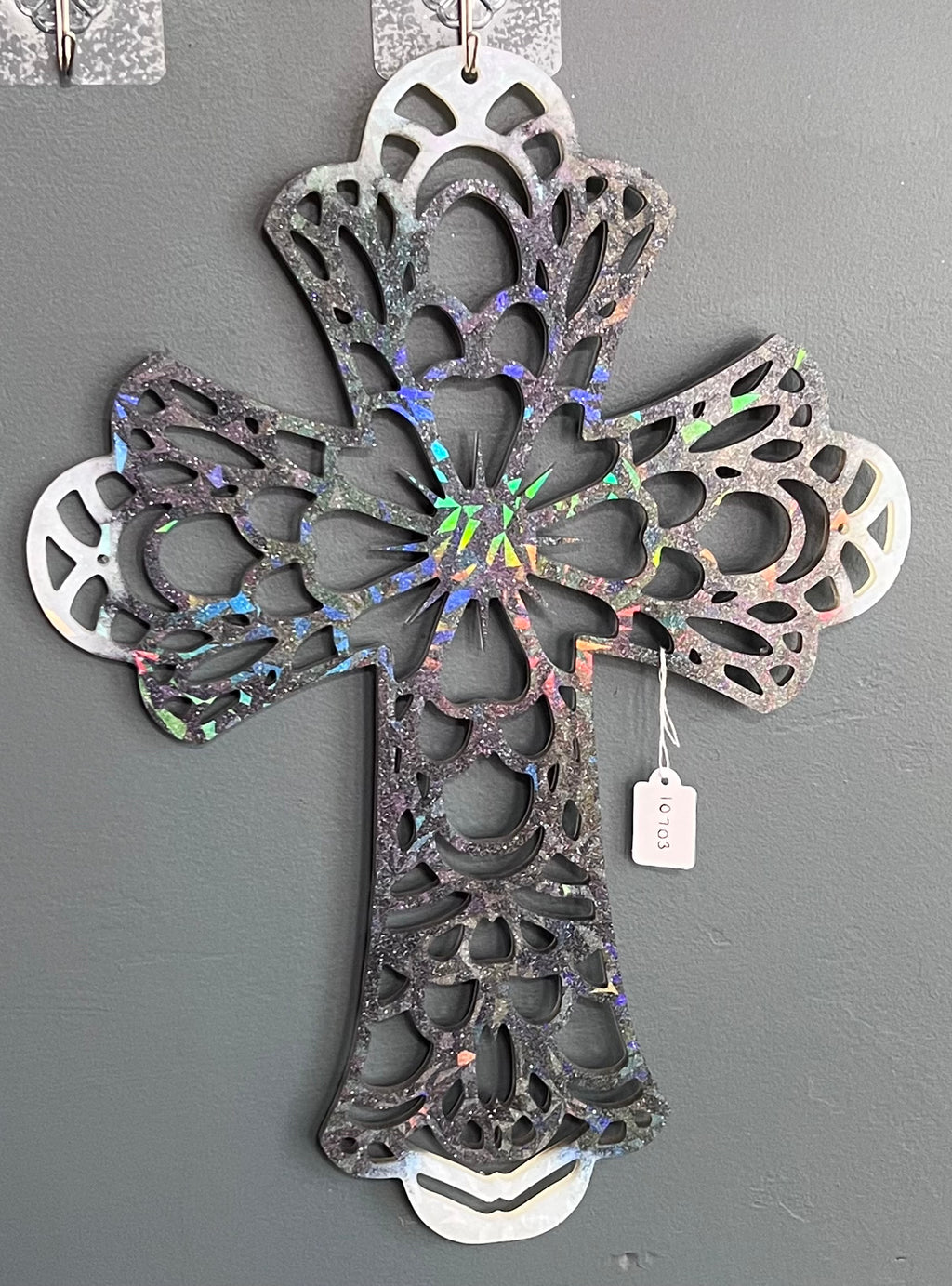 Holographic Resin Cross
