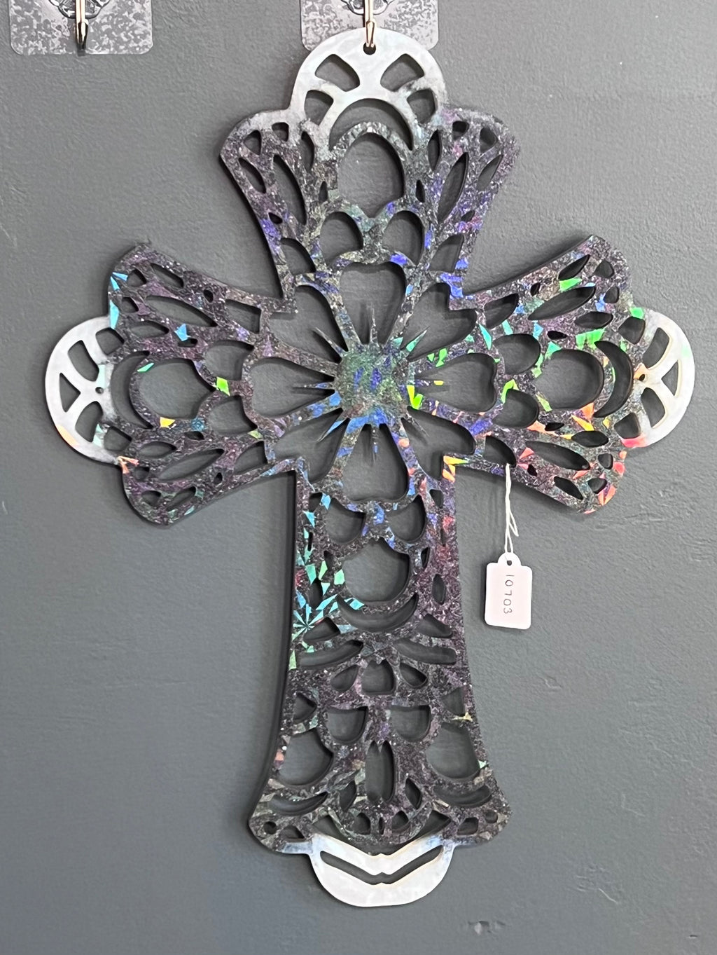 Holographic Resin Cross