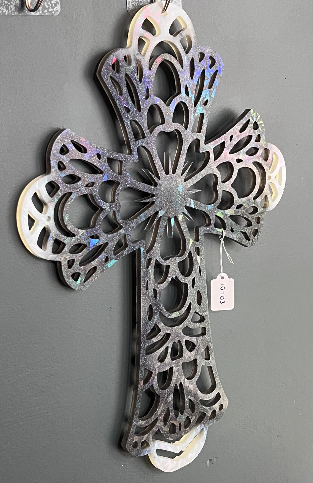 Holographic Resin Cross