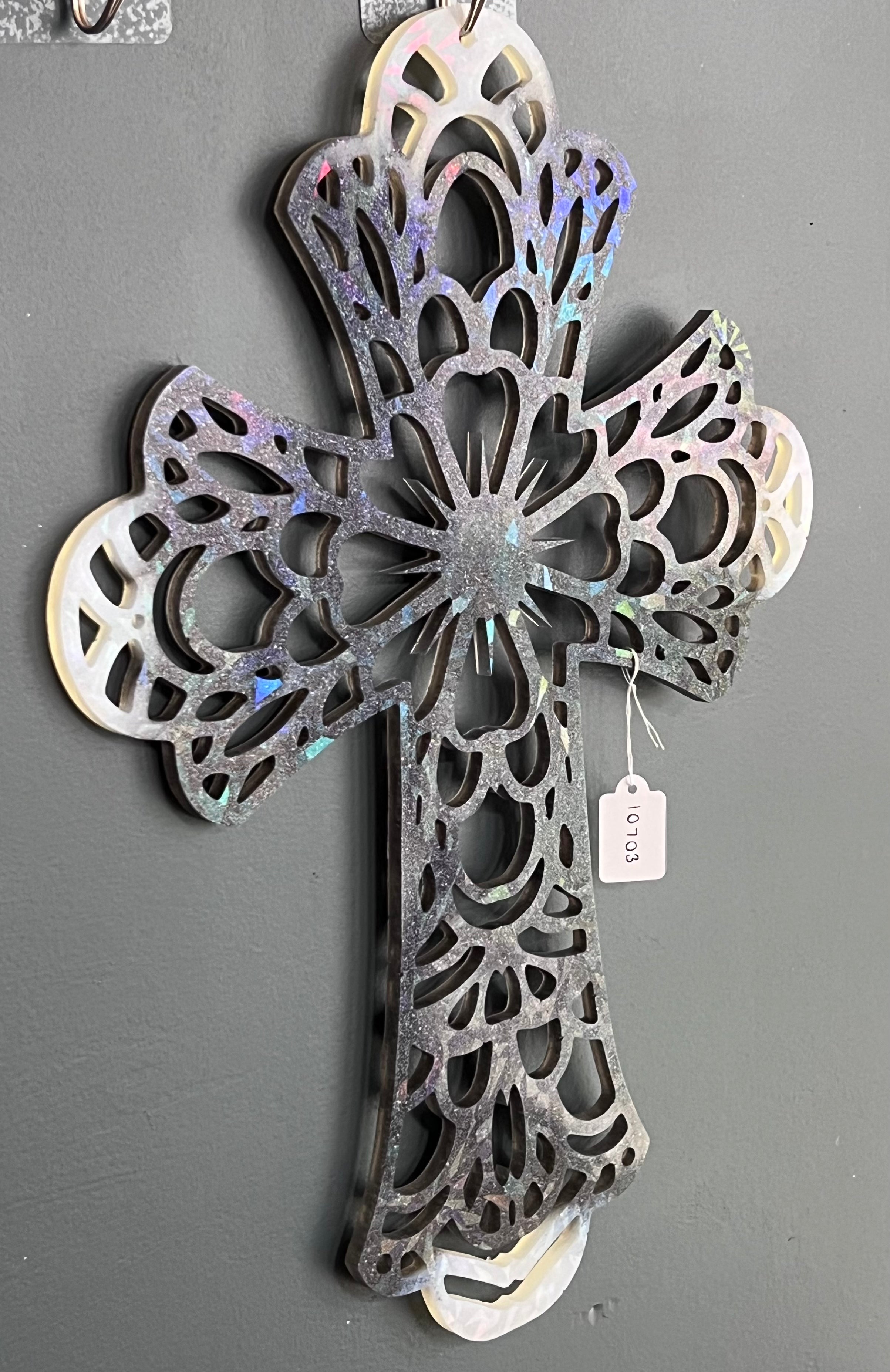 Holographic Resin Cross