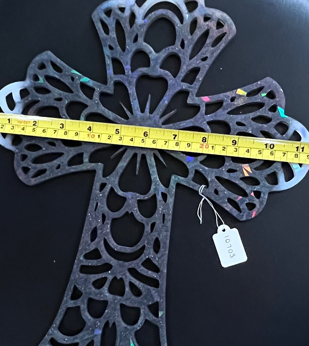 Holographic Resin Cross