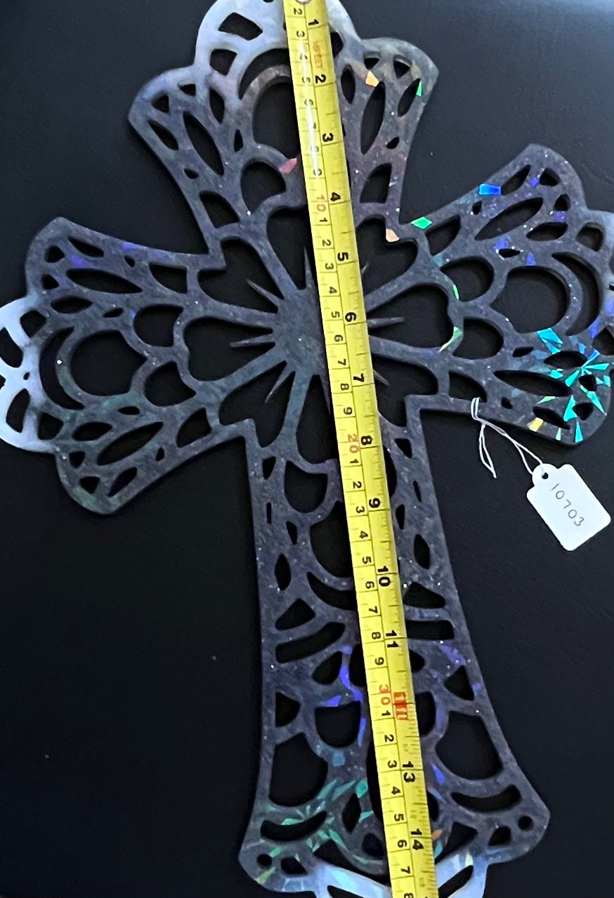 Holographic Resin Cross