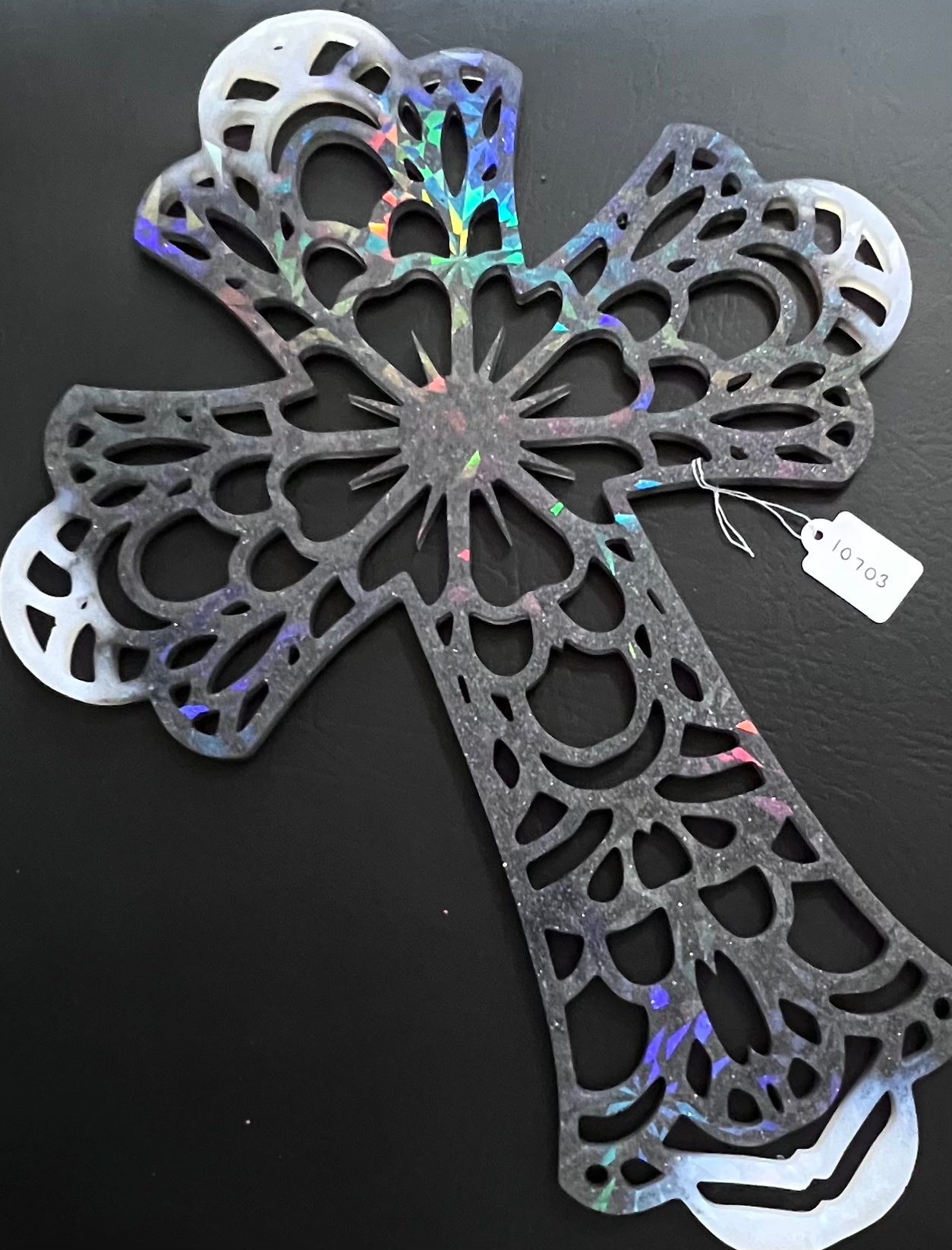 Holographic Resin Cross