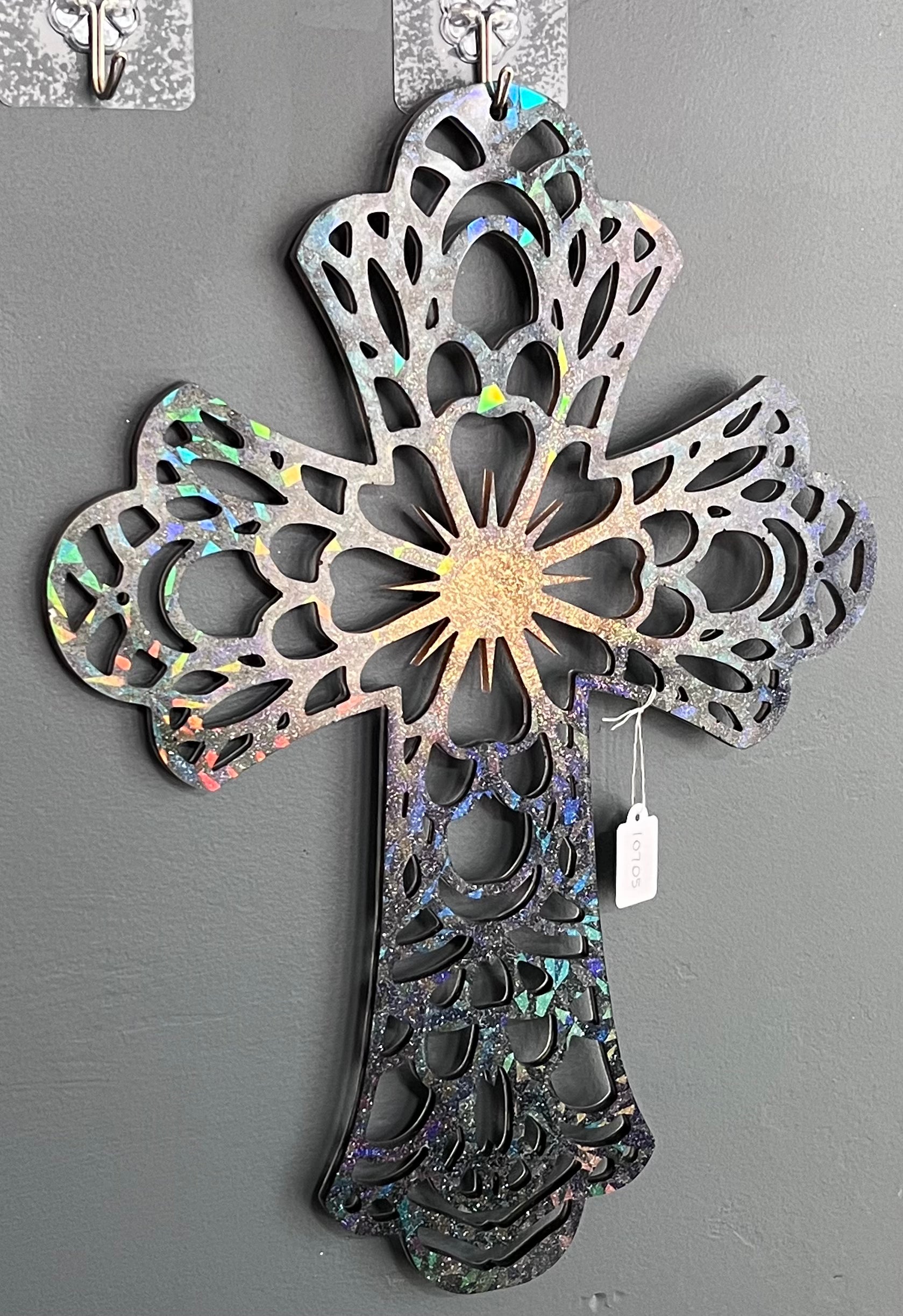 Holographic Resin Cross