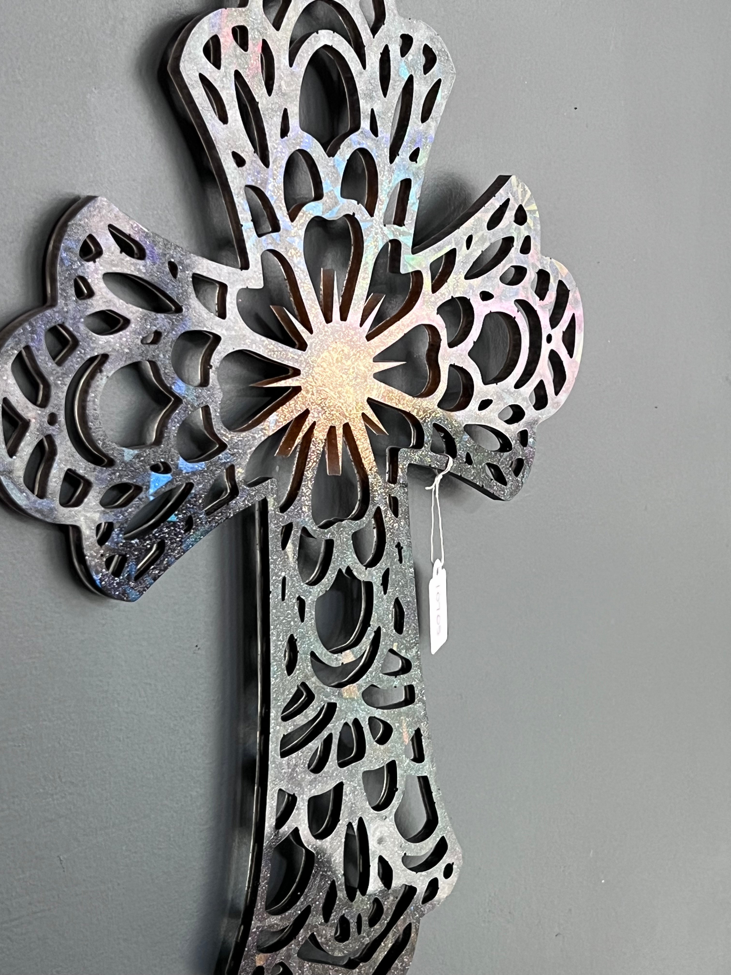 Holographic Resin Cross