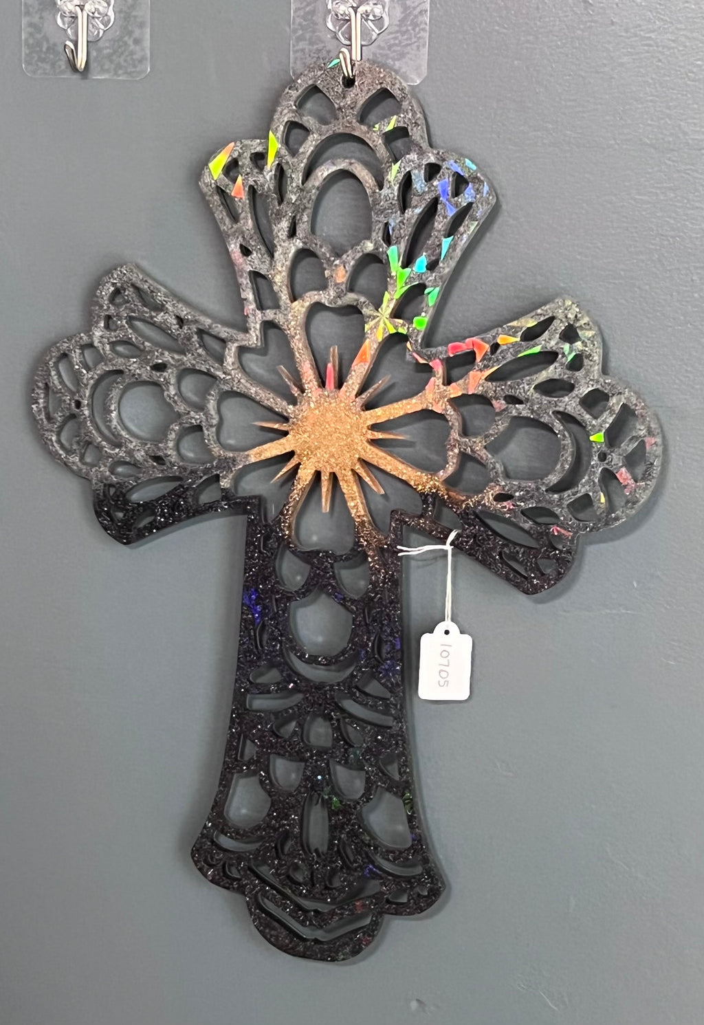 Holographic Resin Cross