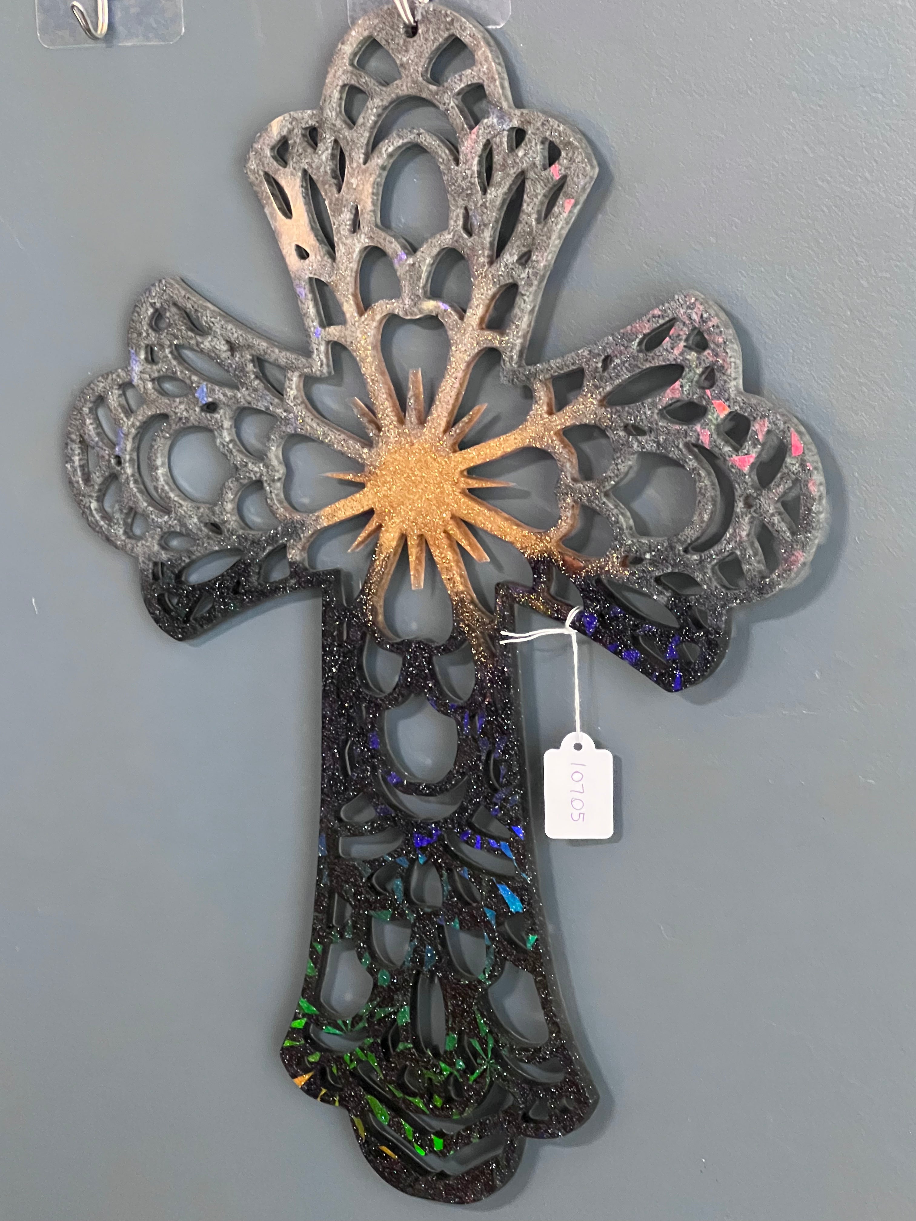 Holographic Resin Cross