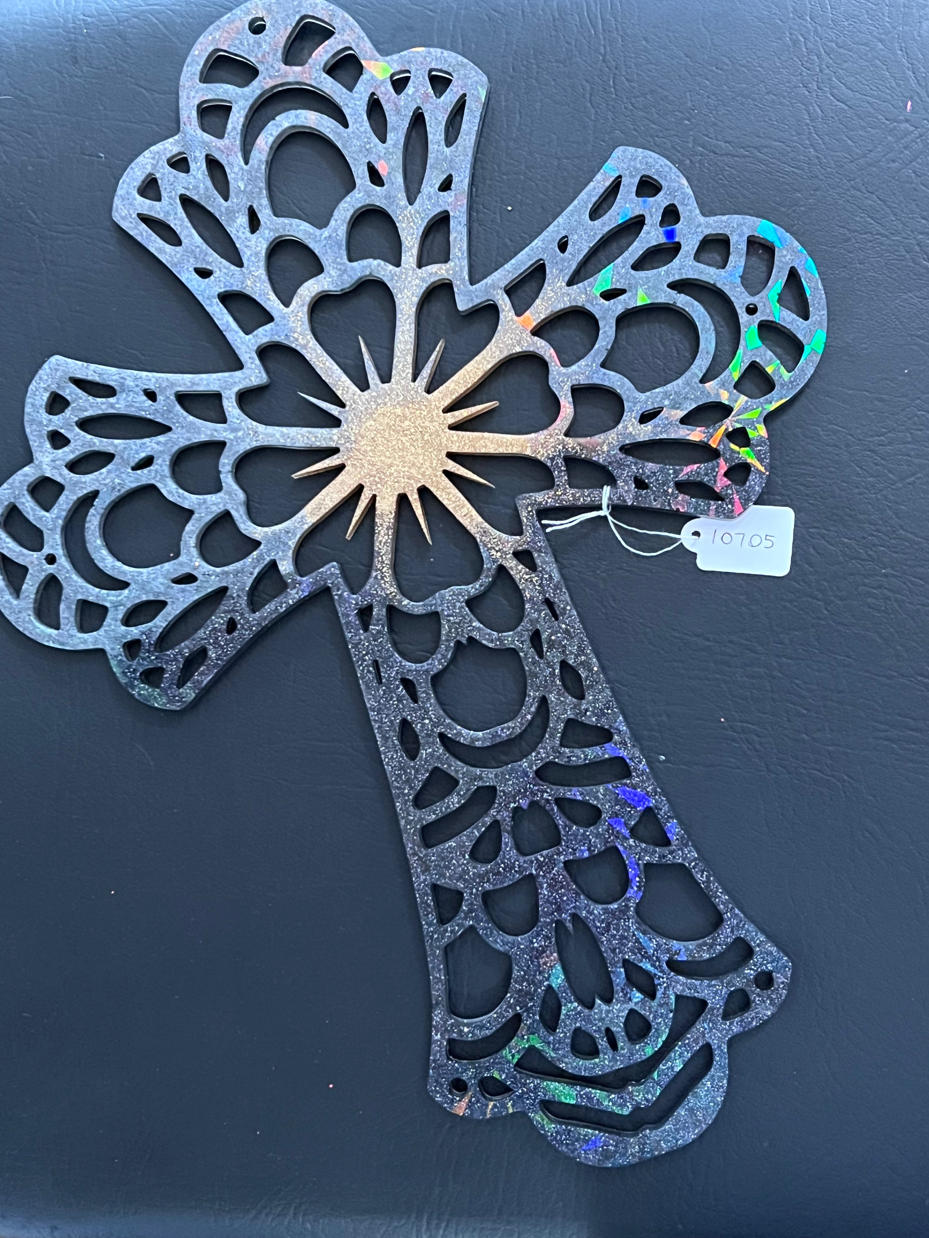 Holographic Resin Cross