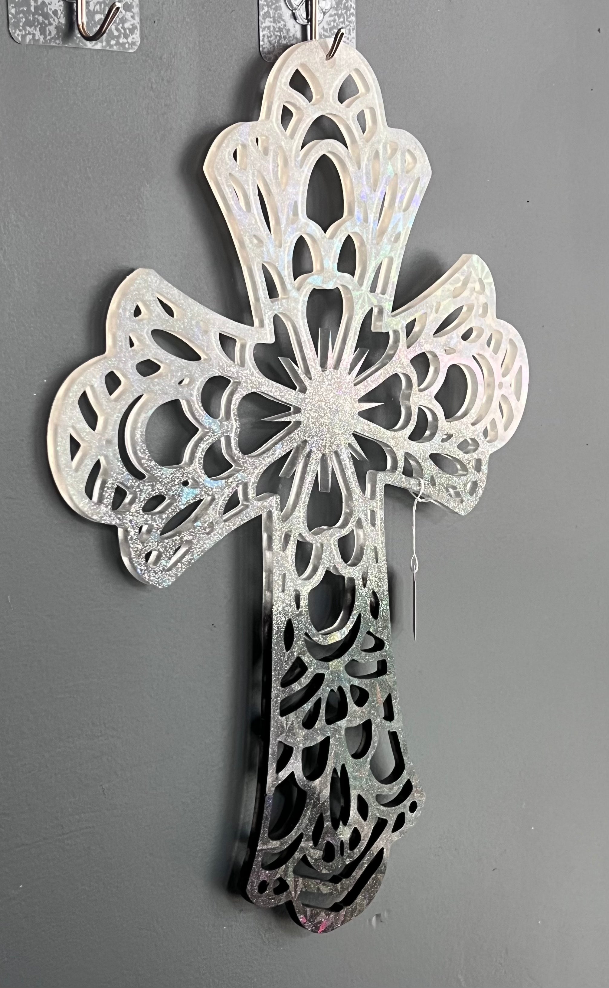 Holographic Resin Cross