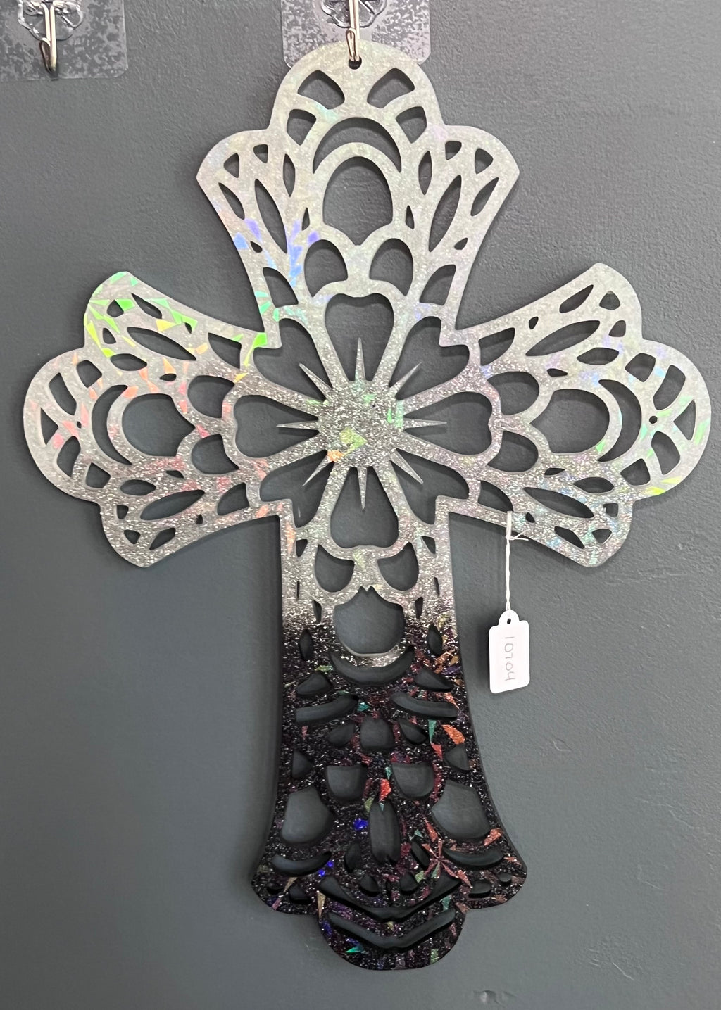 Holographic Resin Cross