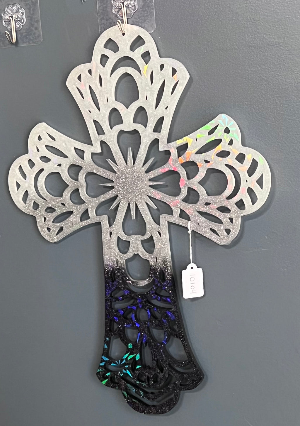 Holographic Resin Cross