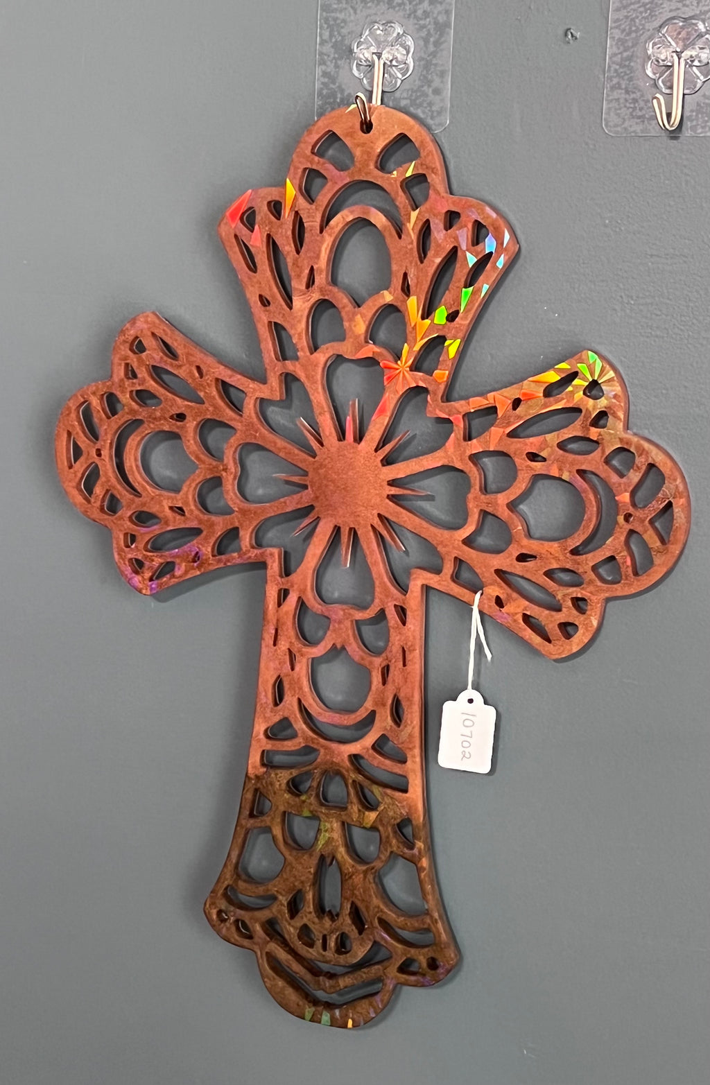 Holographic Resin Cross