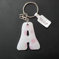 Handmade Resin “A” Initial Keychains
