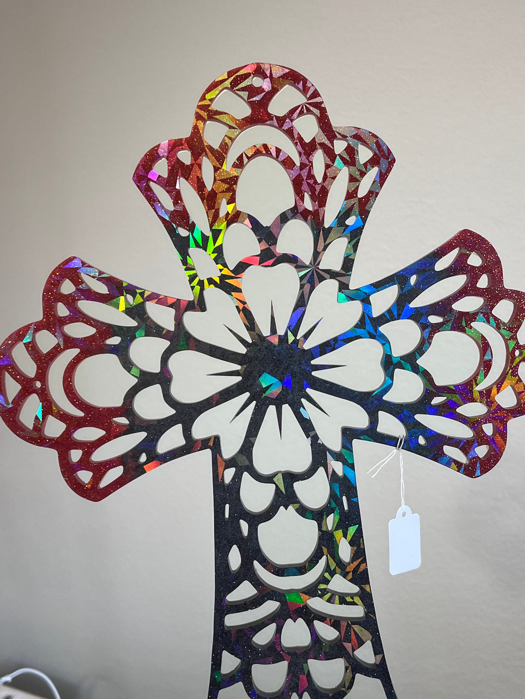 Holographic Resin Cross
