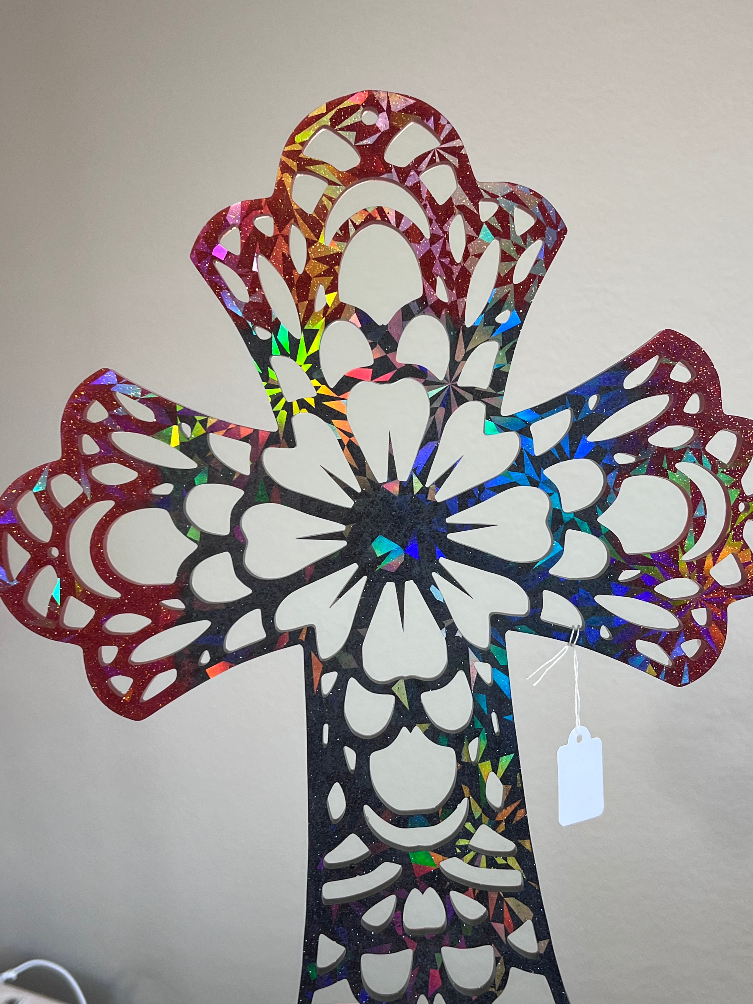 Holographic Resin Cross