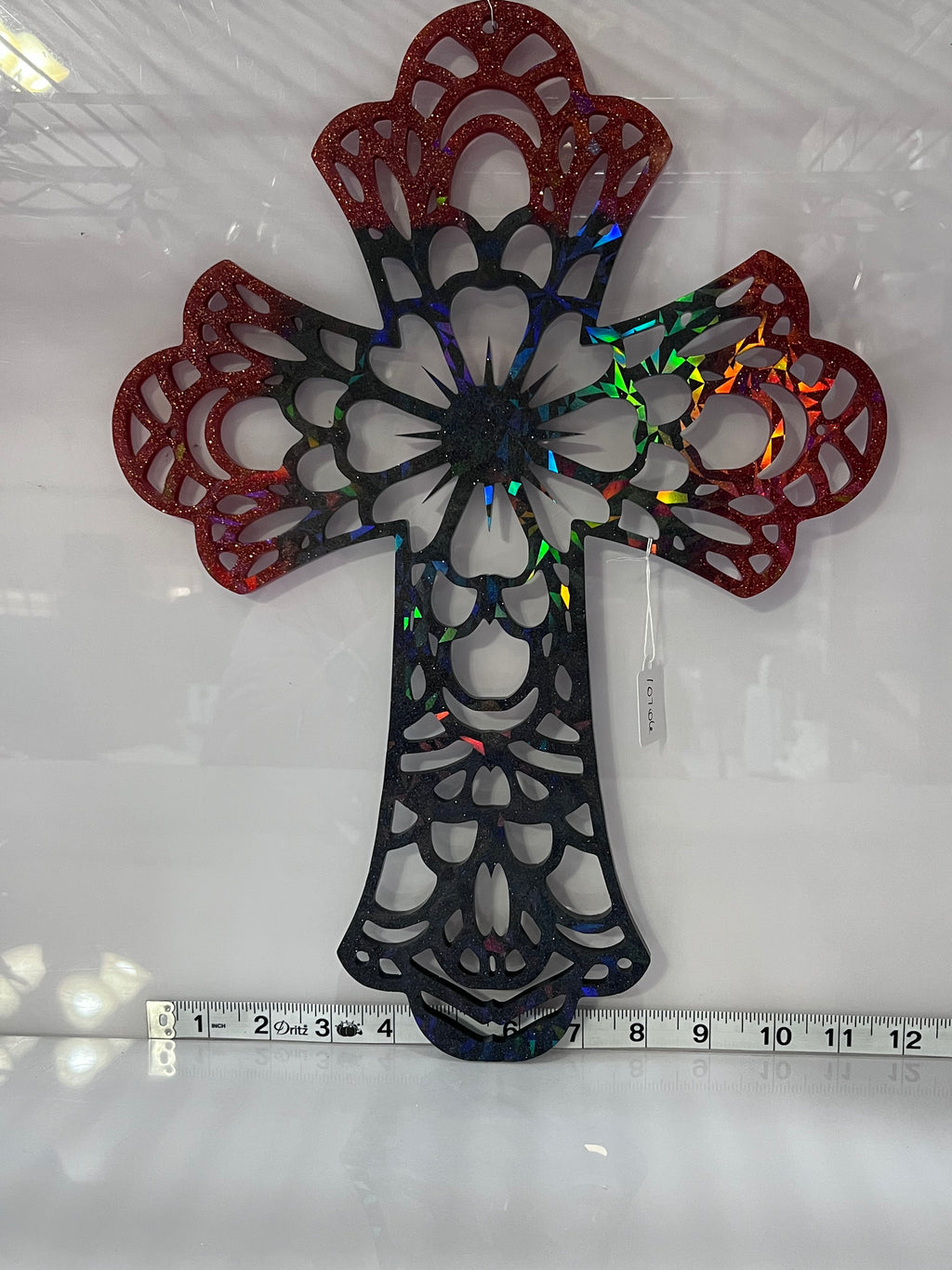 Holographic Resin Cross