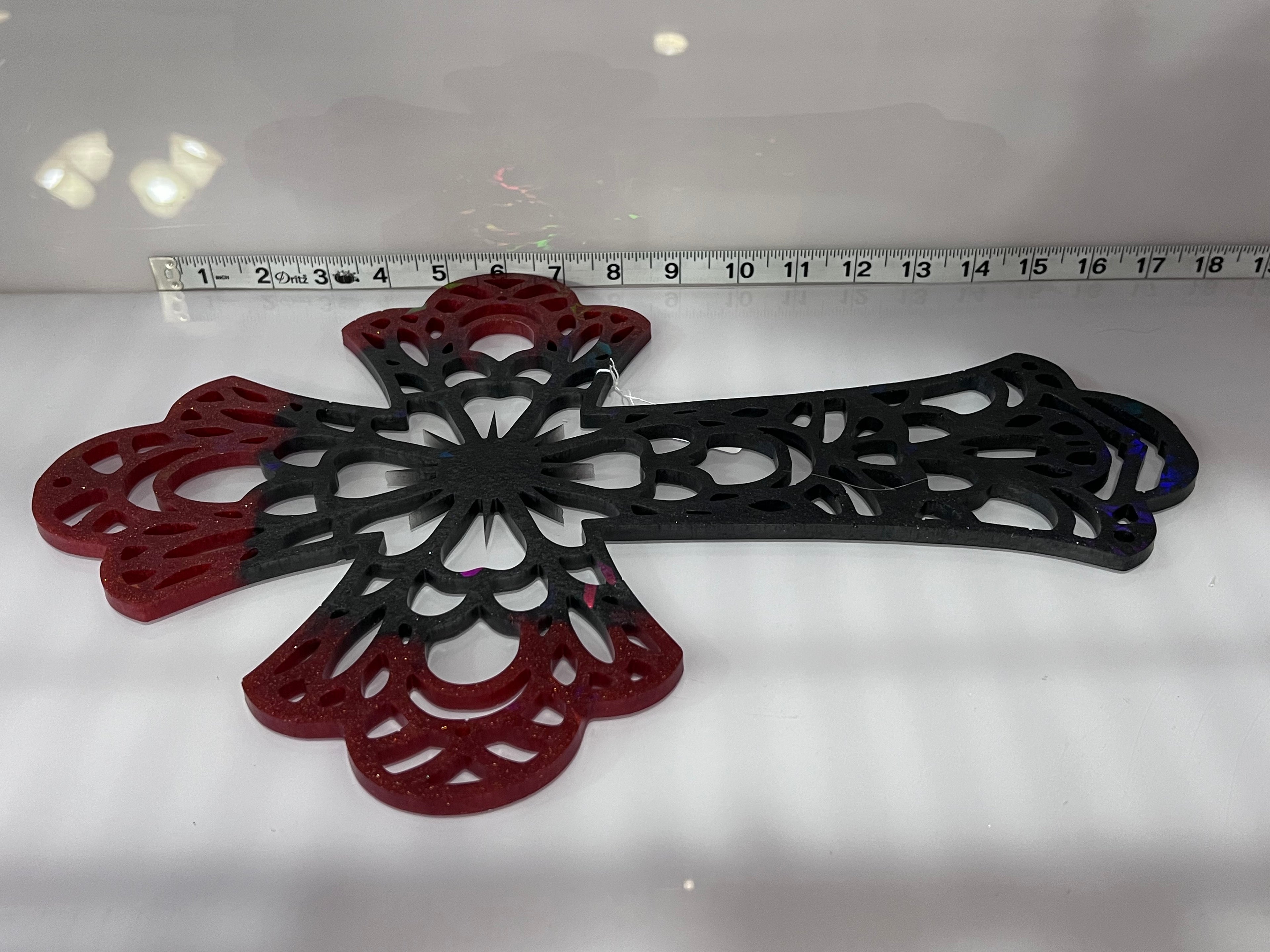 Holographic Resin Cross