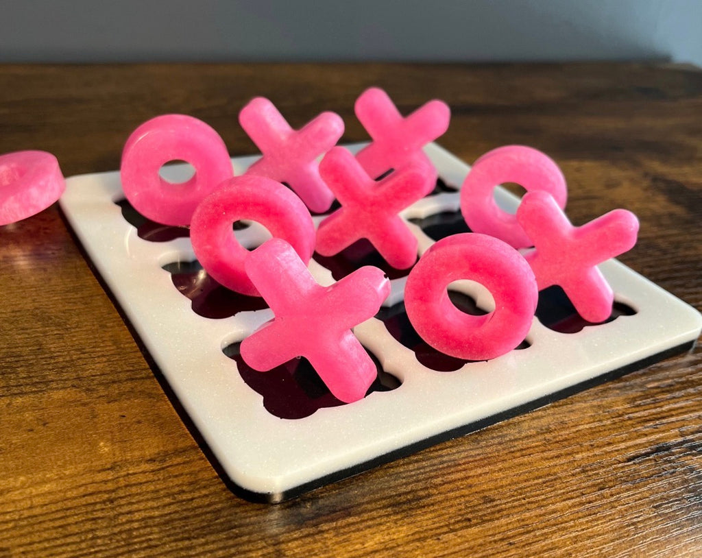 Tic Tac Toe - Pink/Black/White