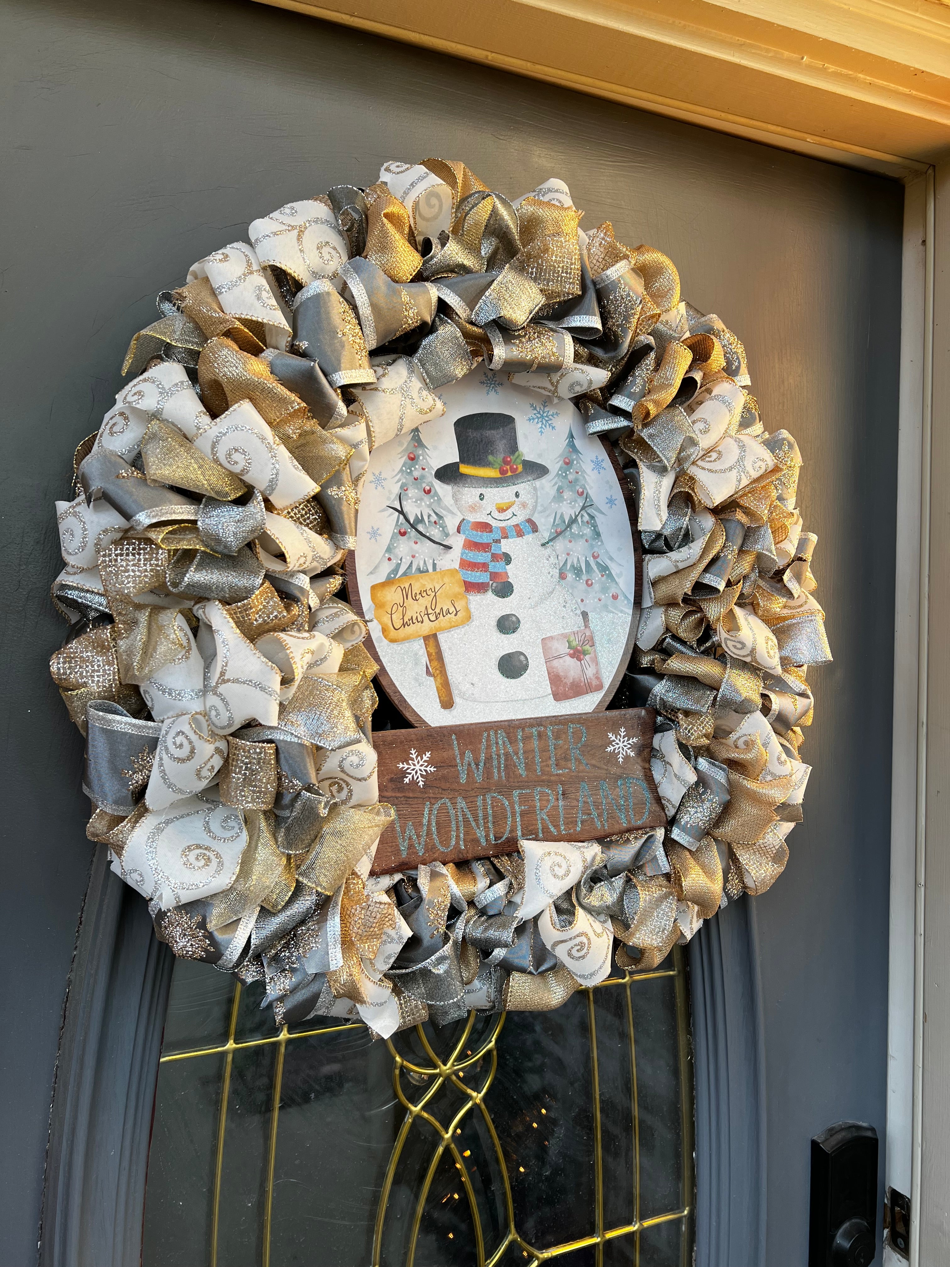 Wreath - Winter Wonderland Snowman