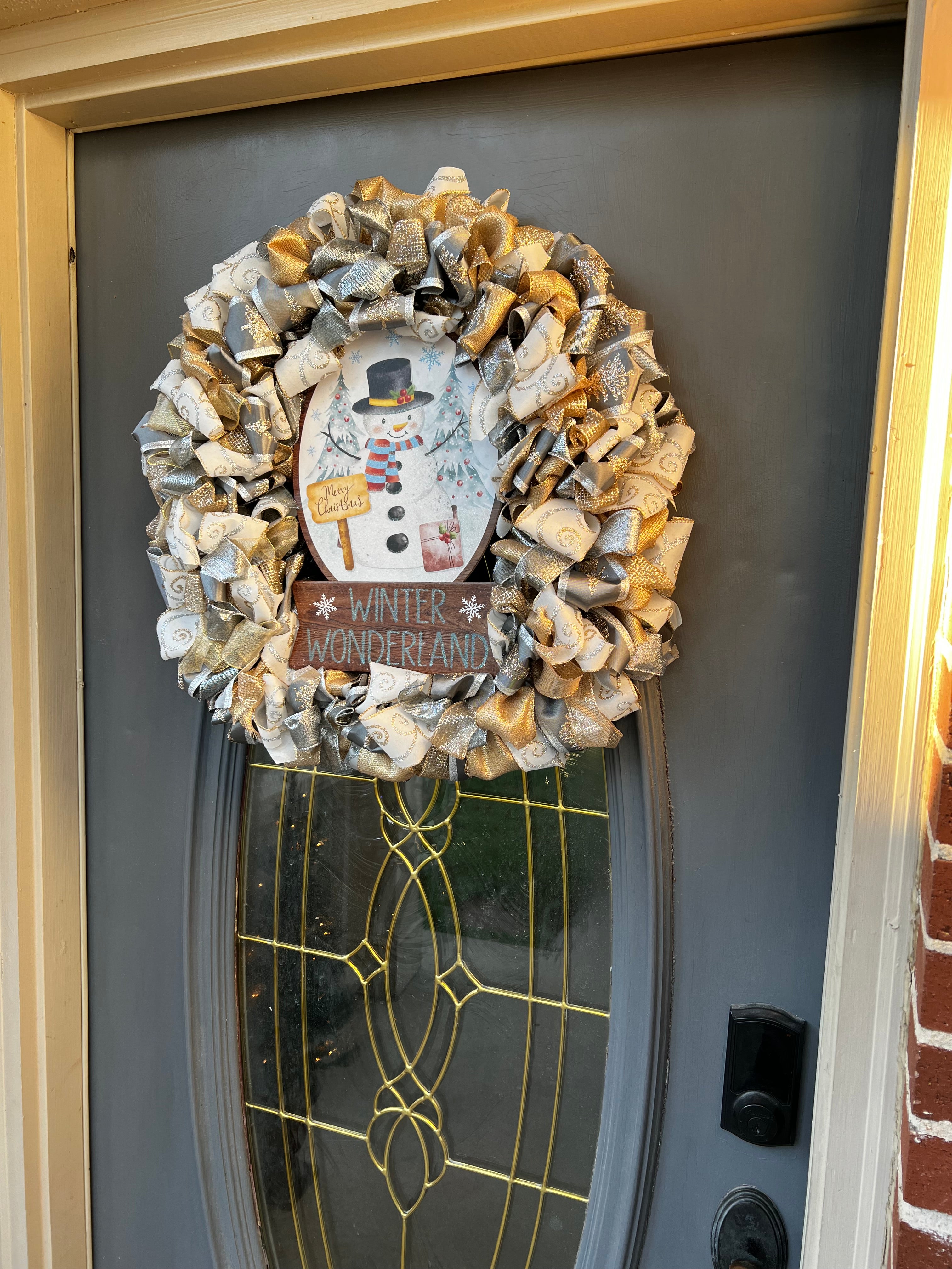 Wreath - Winter Wonderland Snowman