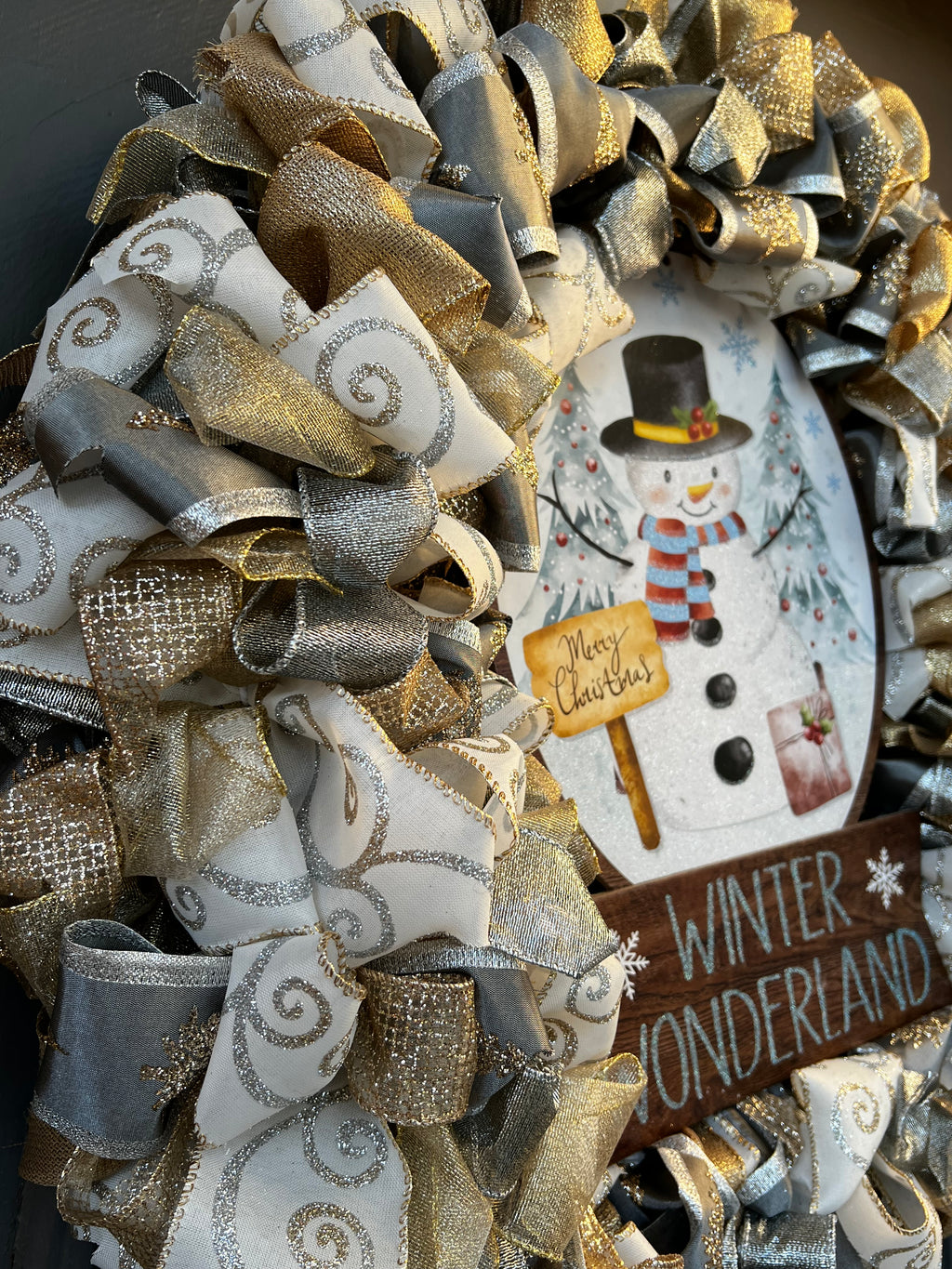Wreath - Winter Wonderland Snowman