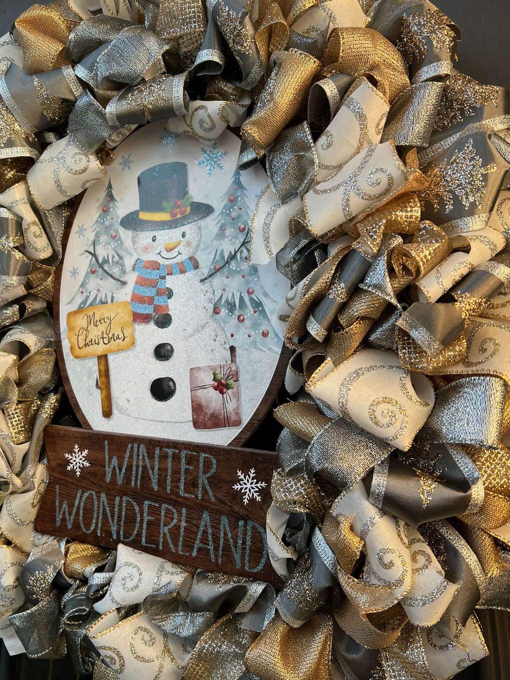 Wreath - Winter Wonderland Snowman